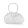 White Satin Chalice Brocade First Communion Purse With Bow on Sale