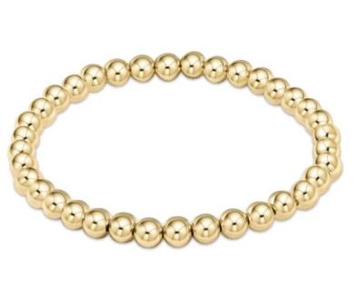 E Newton Classic Gold 5mm Bead Bracelet Cheap