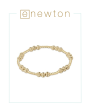 E Newton Dignity Joy Pattern 5mm Bead Bracelet - Gold For Cheap