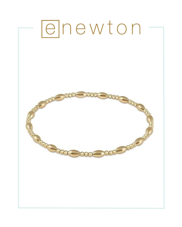 E Newton Harmony Sincerity Pattern 2mm Bead Bracelet - Gold For Discount