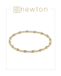 E Newton Harmony Sincerity Pattern 2mm Bead Bracelet - Gold For Discount