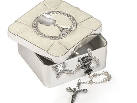 2  First Communion Silver Keepsake Box Hot on Sale