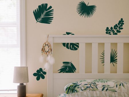 Graphic Palm Leaf Wall Decals Online Hot Sale