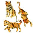 Watercolor Tiger Removable Wall Decals For Cheap