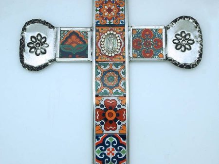 Mexican Talavera Wall Cross Cheap