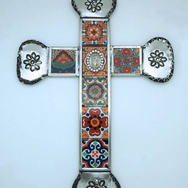 Mexican Talavera Wall Cross Cheap