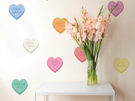 Candy Heart Removable Wall Decals Fashion