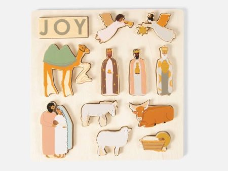 Kid s Nativity Wood Tray Puzzle Online Hot Sale