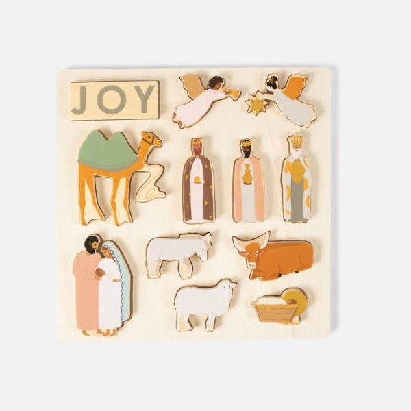 Kid s Nativity Wood Tray Puzzle Online Hot Sale