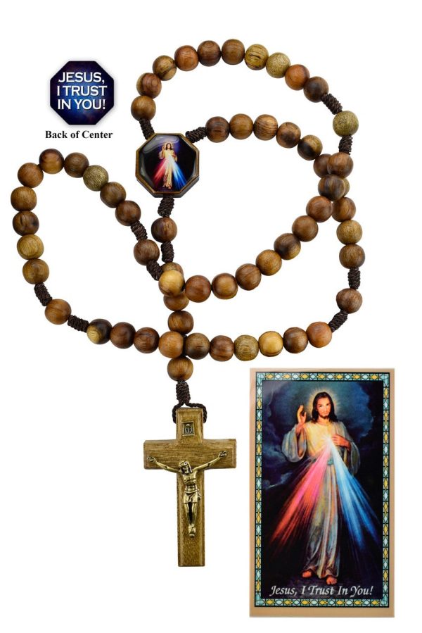 10MM Wood Saints Rosaries Cheap