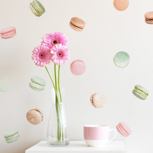 French Macaron Removable Wall Decals For Cheap