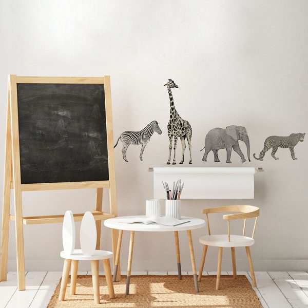 Safari Animals Removable Wall Decals Online