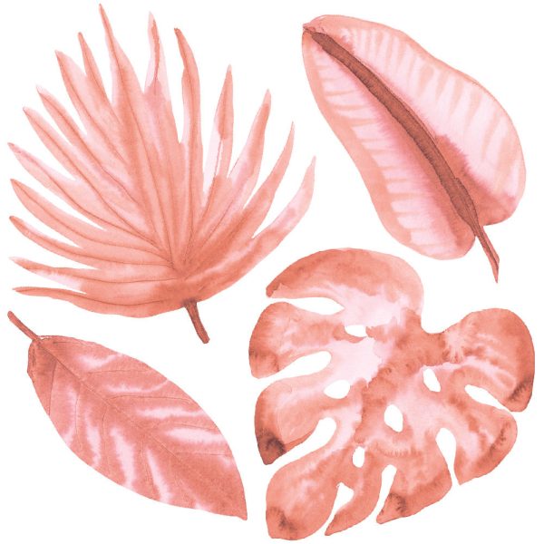 Watercolor Palm Leaf Wall Decals For Sale