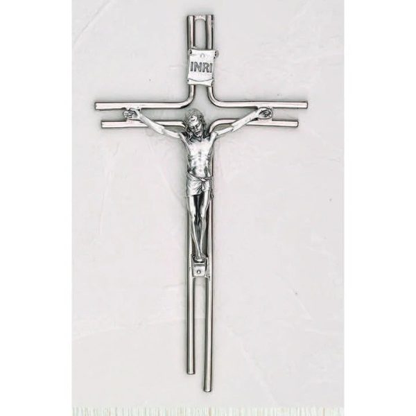 Silver Tone Italian Wall Crucifix Online