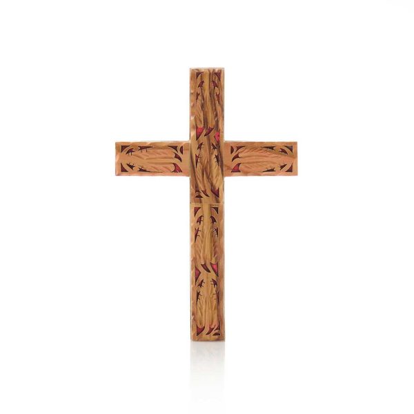 Olive Wood Carved Cross Hot on Sale