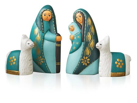 Tranquil Teal Nativity- Peru Online Hot Sale