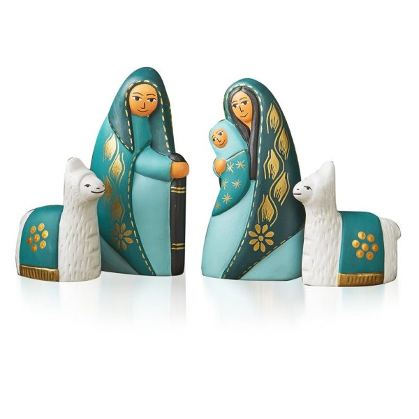 Tranquil Teal Nativity- Peru Online Hot Sale