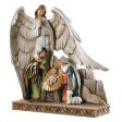 Nativity with Angel Figurine Online Sale