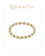 E Newton Dignity Grateful Pattern 6mm Bead Bracelet - Gold Online Hot Sale