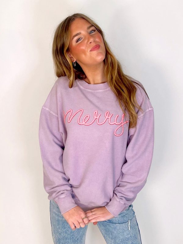 Fa La La La La Corded Sweatshirt Sale