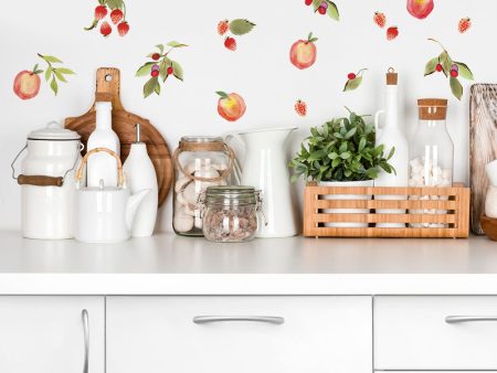 Peach & Berry Medley Removable Wall Decals Supply