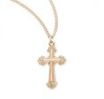 Gold Over Sterling Silver Cross 18 Inch Chain Online