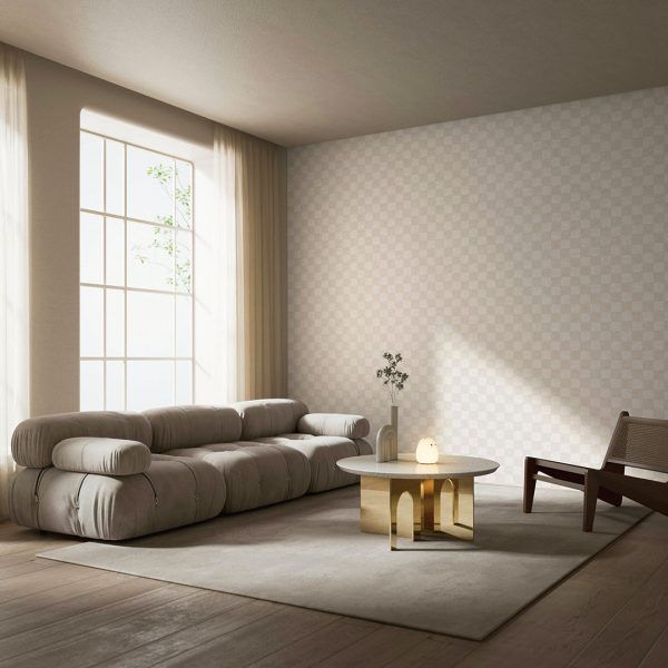 Classic Check Textured Peel and Stick Wallpaper by Jeremiah Brent Online