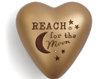 Reach For The Moon Art Heart Token Hot on Sale