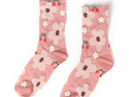 Floral Multi Color Socks For Discount