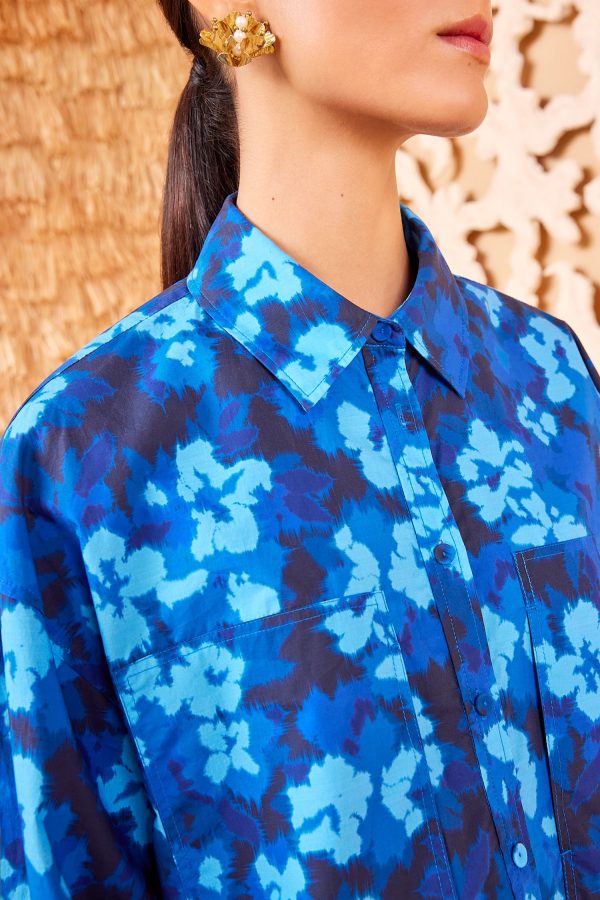 Aria Blouse - Azure Online Hot Sale