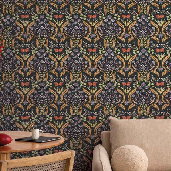 Scandi Floral Peel and Stick Wallpaper Online