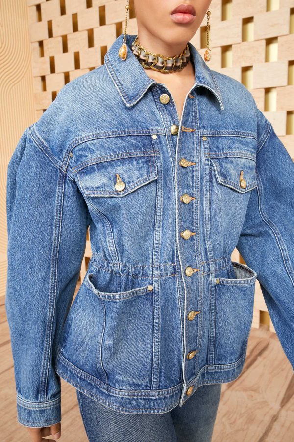 The Odette Jacket - Danube Medium Indigo Wash Sale