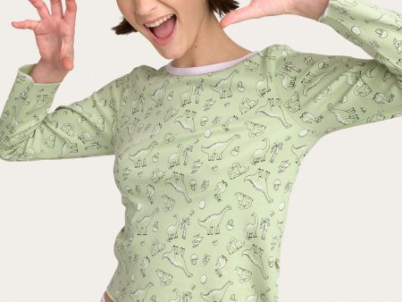 Ellie Pajama Set In Dino Crush For Cheap