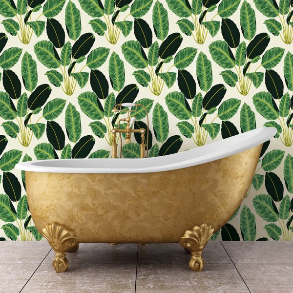 Hojas Cubanas Peel and Stick Wallpaper By Genevieve Gorder Fashion