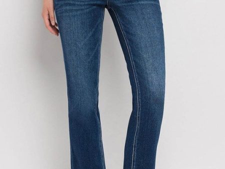 Flying Monkey Mid Rise Ankle Slim Straight Jeans on Sale