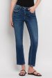 Flying Monkey Mid Rise Ankle Slim Straight Jeans on Sale