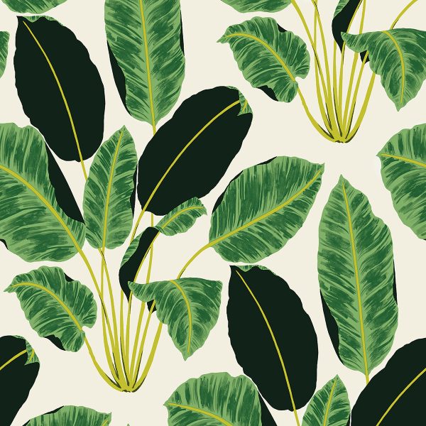 Hojas Cubanas Peel and Stick Wallpaper By Genevieve Gorder Fashion