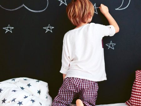 Black Chalkboard Peel and Stick Wallpaper For Cheap