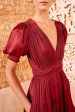 Mirabelle Dress - Claret For Sale