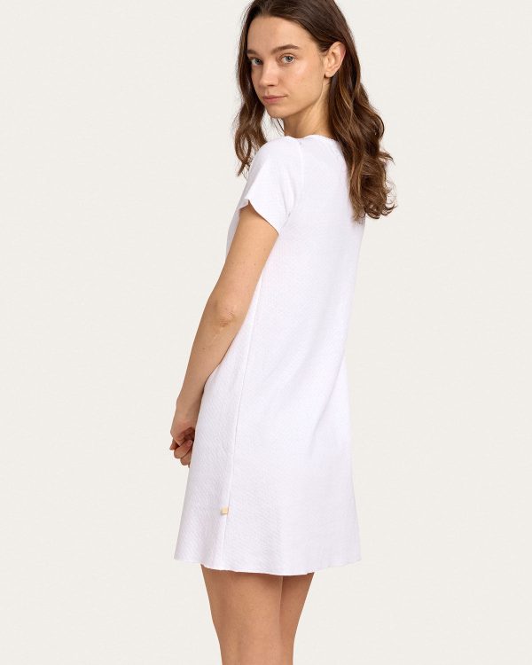 Baby Jean Dress in Chalk Pointelle Sale