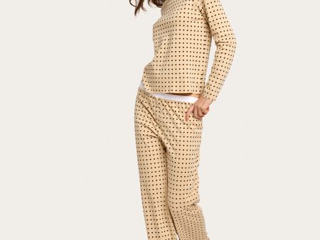 Ellie Pj Set in Latte Online Sale