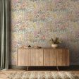 Crafted Floral Peel and Stick Wallpaper For Sale