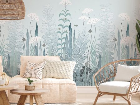 Coral and Kelp Peel and Stick Wall Mural Fashion