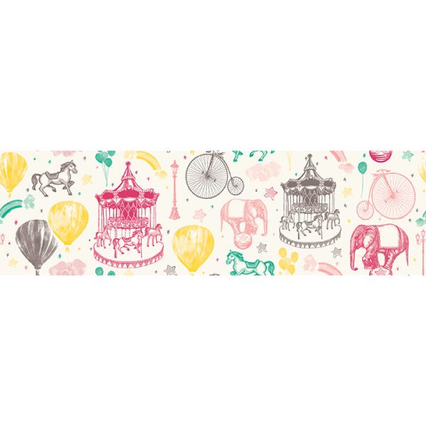 Carnival Toile Peel and Stick Wallpaper Border Online now