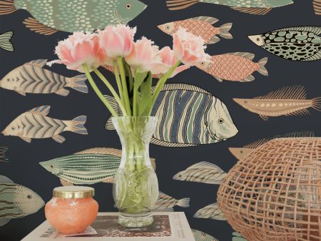 Marine Fish Peel and Stick Wallpaper Online now