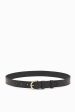 Gia Twisted Buckle Belt - Noir For Discount