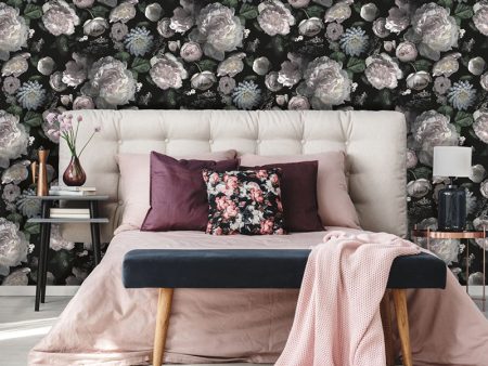 Moody Floral Peel and Stick Wallpaper Online