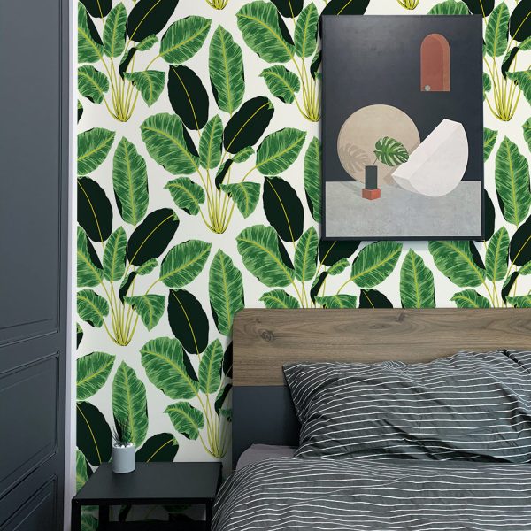 Hojas Cubanas Peel and Stick Wallpaper By Genevieve Gorder Fashion