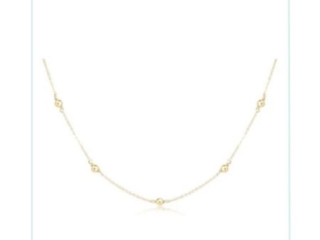 E Newton 17  Choker Simplicity Chain Gold - Classic 4mm Gold Supply