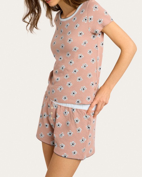 Suzie Pajama Set In Fawn Online Sale